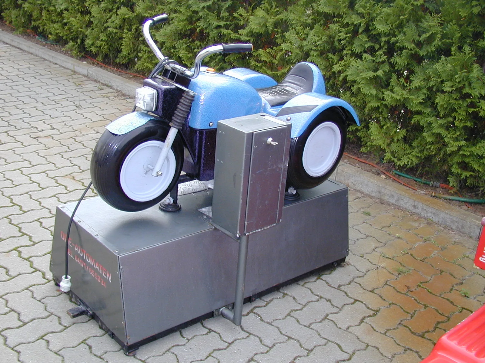 Blaues Kindermotorrad